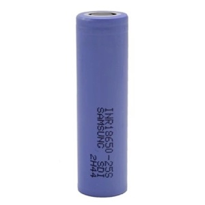 Samsung INR18650-25S 2500mAh 25A Li-Ion Battery (Flat Top)