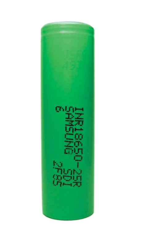 Samsung INR18650-25R 2500mAh 20A Li-Ion Battery (Flat Top)