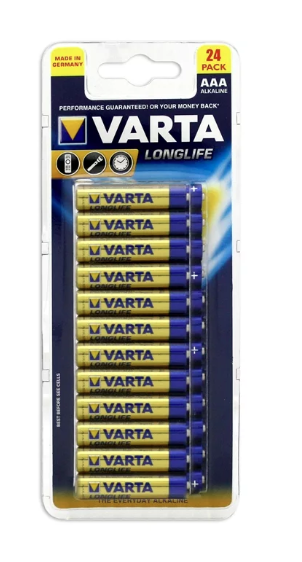 Varta AAA Alkaline Batteries 24 Pack