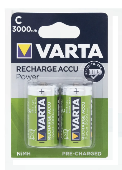 Varta C NiMH Rechargeable Batteries 2 Pack